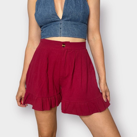 Burgundy‎ Culottes - Picture 1 of 6